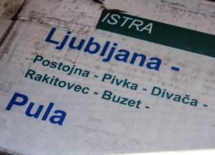 Crossing the Border, from Ljubljana to Pula by Train