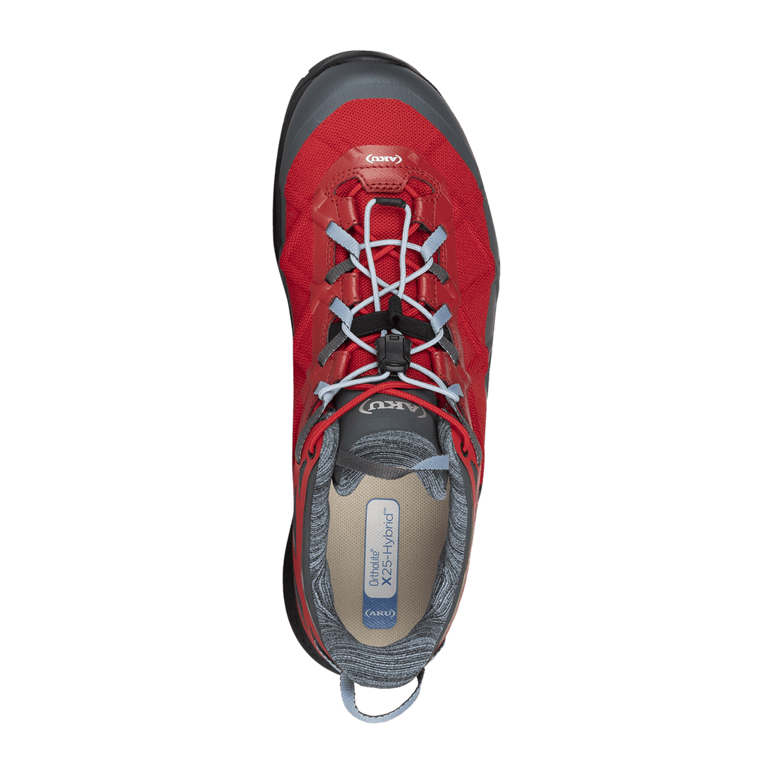 Red hiking shoes clearance
